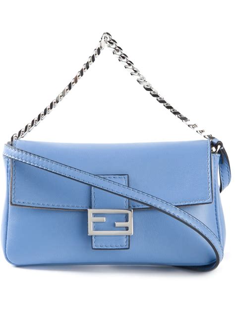 fendi baguette blue beige with strap|fendi baguette black.